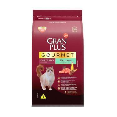 Imagem de Ração GranPlus Gourmet para Gatos Castrados Sabor Peru - 3kg - Gran Pl