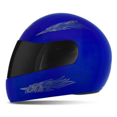 Imagem de Capacete Para Moto Fechado Masculino Feminino Viseira Fumê - Pro Tork,