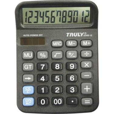 Imagem de Calculadora de mesa 12 digitos 836b-12 - truly