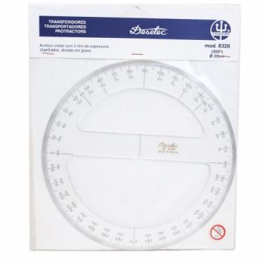 Imagem de Transferidor De Acrílico Trident 20cm 360 8320