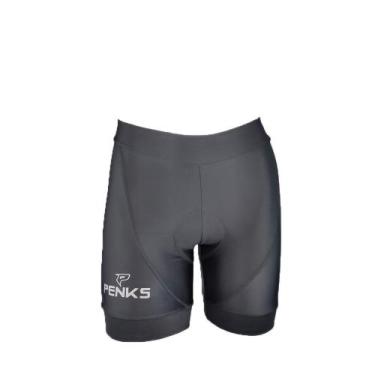 Imagem de Bermuda Ciclismo Penks Polo Feminina C/Bolso Forro D100, Preto, P, Mul