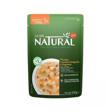 Imagem de Ração Úmida Guabi Natural Sachê para Cães Adultos Sabor Frango, Cereai