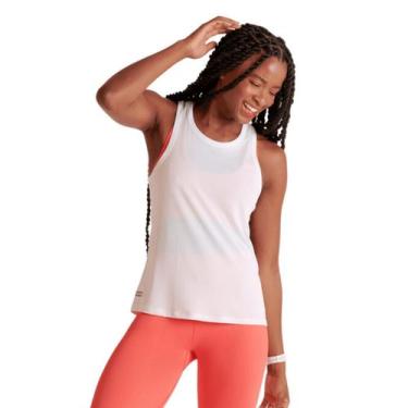 Imagem de Regata Nadador Feminina Com Detalhes Refletivos Fitness Lupo, P, Branc