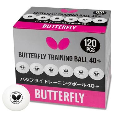 Imagem de Bola De Tenis De Mesa 40mm Com 120 Unidades Butterfly, Branco