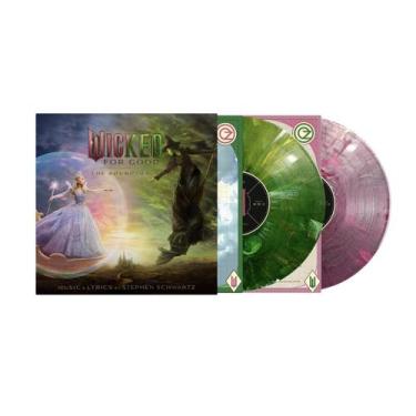 Imagem de Vinil Duplo Wicked For Good Rosa e Verde com Brilho LP - Marca Própria