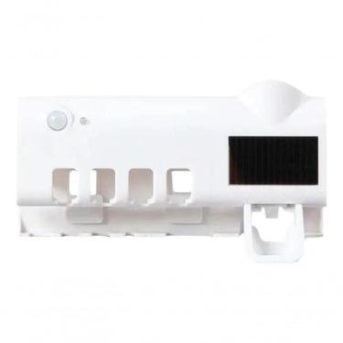 Imagem de Suporte Dispenser de Pasta de Dente Shopmix com Esterilizador Uv Branc