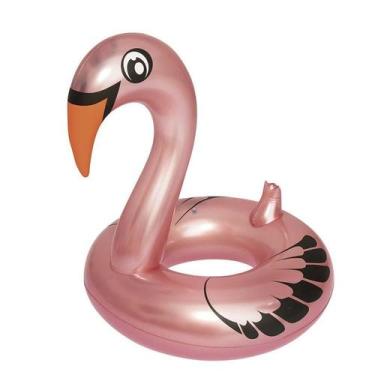 Imagem de Boia Tipo Cisne Perolado Rosa com Abertura - Mor
