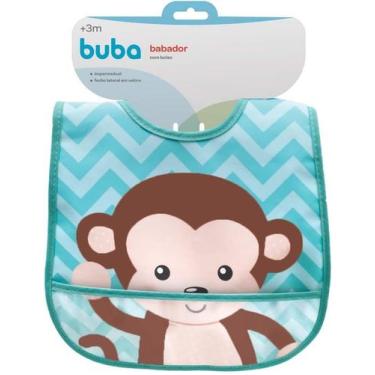 Imagem de Babador Com Pega Migalhas Macaco Bebe Buba 09827