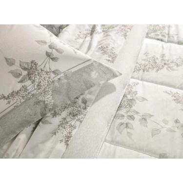 Imagem de Par De Fronha 200 Fios Karsten Brenda 50x70 Branco Floral