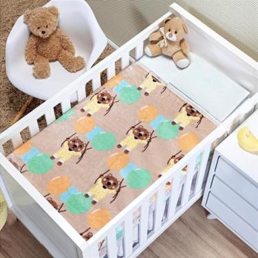 Imagem de Cobertor Infantil Bonno Baby - Tom Bege - 1,10 x 0,90 M - 100% Poliést