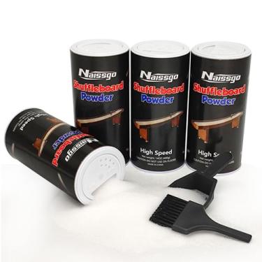 Imagem de Conjunto de pó de areia para shuffleboard Naissgo 4x400 g com pá e esc