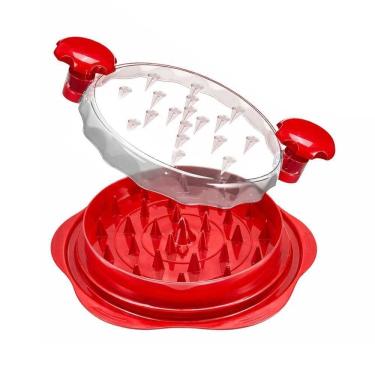 Imagem de Desfiador Manual BSL3922 Triturador Frango e Legumes ABS Antiderrapante Vermelho Leva Pra Casa
