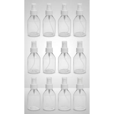 Imagem de 10 Frascos Spray Borrifador 100ml Plástico Transparente - Congratulati