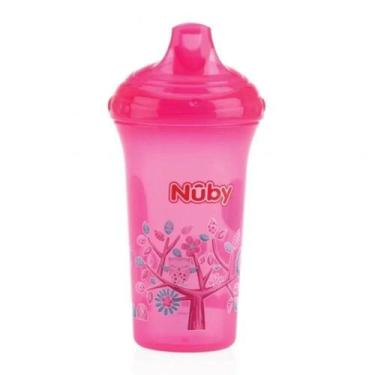 Imagem de Copo Infantil Com Bico Rígido Rosa 270ml Nuby - Cajovil - Nûby