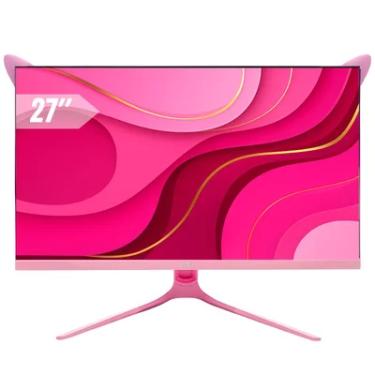 Imagem de Monitor LED 27" Tela Full HD 100Hz, 1ms, AMD FreeSync & G-Sync, HDMI, VGA, Rosa Aitek - DELTA-M2710RA