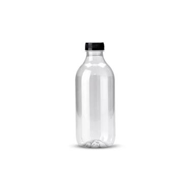 Imagem de Garrafa PET G3590 Super Resistente Polietileno com Tampa para Armazenar Bebidas Transparente Galvanotek 900ML 35UN