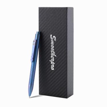 Imagem de Caneta Retrátil SMOOTHERPRO Titânio 0,5 mm Azul
