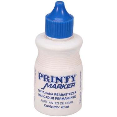 Imagem de Tinta Marcador Permanente Reabastecedor 040Ml Azul - CARBRINK