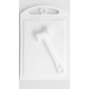 Imagem de Tábua Corte Plástica C/ Afiador E Martelo Amaciador - Congratulations 