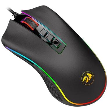 Imagem de Mouse Gamer Redragon Cobra, Com Fio, Chroma RGB, 10000DPI, 7 Botões Programáveis, Preto - M711