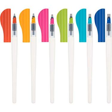 Imagem de PILOT Canetas de caligrafia paralelas, tamanhos e cores sortidas, 6 unidades (12722)