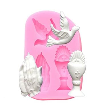 Imagem de Molde De Silicone Religião,batizado,pomba,calice Rb069