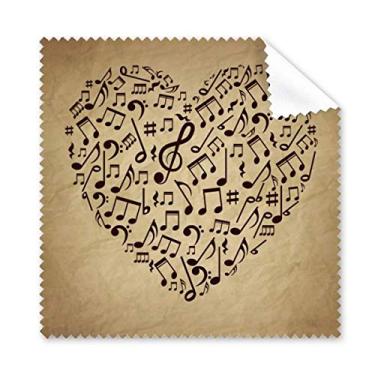 Imagem de Lenço de limpeza de notas musicais com textura de papel, 5 peças