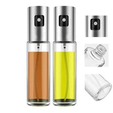 Imagem de Kit 2 Spray Porta Azeite/Vinagre Aço Inox Sem Desperdício