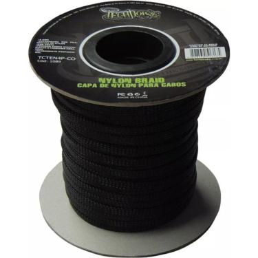 Imagem de Malha Nautica Expansiva Expansivel 10mm Preta C Verde 50m