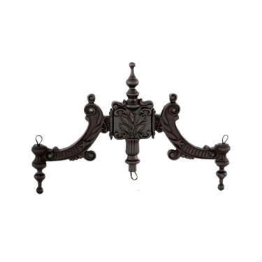 Imagem de Complemento Suporte Poste E Luminária Ferro Fundido 44X90Cm