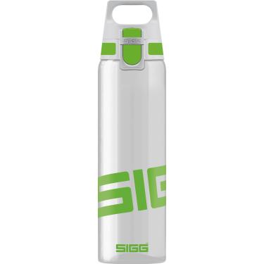 Imagem de SIGG Garrafa de água transparente total (0,75 L), verde, conveniente tampa à prova de vazamento, garrafa de água Tritan leve, segura para água gaseificada e outras bebidas, livre de BPA