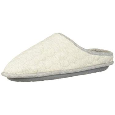 Imagem de Dearfoams Tamanco feminino com colcha, Aveia mesclada, Large