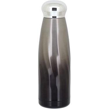 Imagem de TRENTON GARRAFA TÉRMICA 22x6x6cm 380ml INOX PRETO PAREDE DUPLA