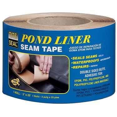 Imagem de Tite-Seal PLST325 Fita autoadesiva dupla face butílica para costura em lagos butílicos, 7,62 cm x 65,72 m