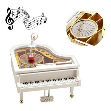 Caixa de música giratória para meninas dançantes, tripé de piano imitação  de piano caixa de música balé para aniversários para festas de fim de ano  para casamentos : : Brinquedos e Jogos