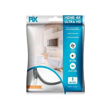 Imagem de PIX Cabo HDMI Flat 2.0 HDR 19 Pinos 4K - Polybag, 1 Metro