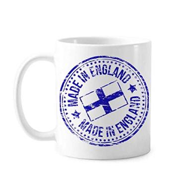 Imagem de Feito no Reino Unido Inglaterra Bandeira Marco Caneca Cerâmica Café Porcelana Utensílios de Mesa