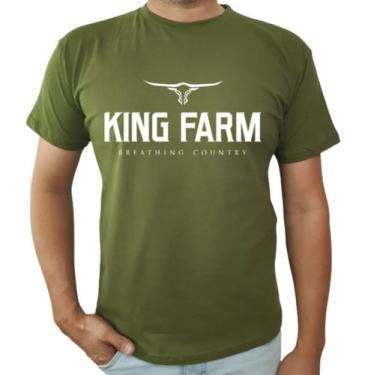 Imagem de Camiseta Masculina Country King Farm Texas Rodeio Moda Peão - Jeitão B