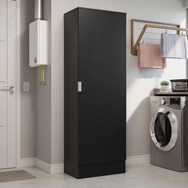 Imagem de Armário Multiuso 60 cm 1 porta Preto Madesa