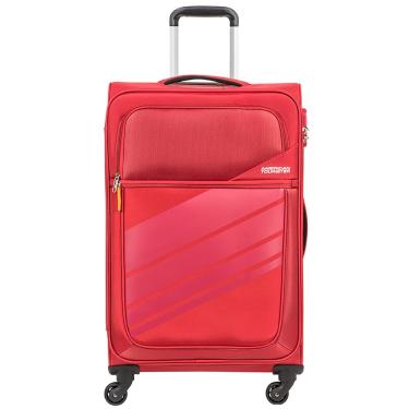 Imagem de Mala de Viagem Média American Tourister Stirling Light com Rodas Giro 360° em Poliéster - Vermelha - By Samsonite