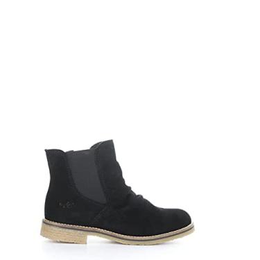 Imagem de Bos. & Co. Bota Chelsea feminina de camurça impermeável, Preto, 10