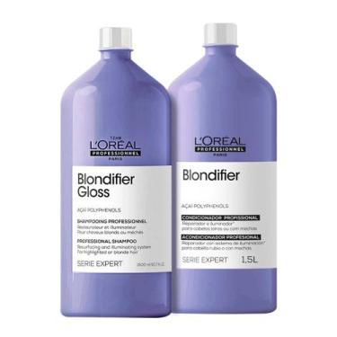 Imagem de L'oréal Professionnel Blondifier Gloss Shampoo + Condicionador 1,5L -