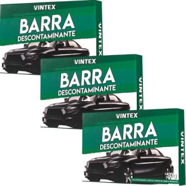 Imagem de Kit 3 Clay Bar V-bar Barra Massa De Limpeza Automotiva Descontaminante 50g Vonixx