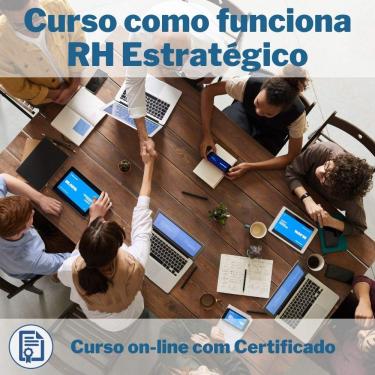 Imagem de Curso Online em videoaula de como funciona RH Estratégico com Certificado + 2 brindes