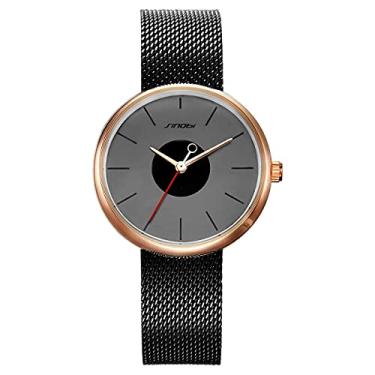 Imagem de Relógio Feminino de Quartzo Relógio de Pulso Casual Ultrafinos À Prova D'agua (C1)