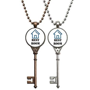 Imagem de OFFbb-USA Prático Habit Colar de chaves para lavar, joias, decoração de casais