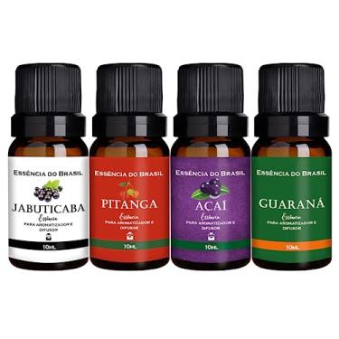 Imagem de Kit 4 Essências Aromatizador/Difusor 10ml Frutas Brasileiras