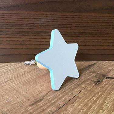 Imagem de Gancho de Parede Formato Estrela Mdf laminado borda colorida