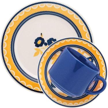 Imagem de Kit Jogo Café Lanche Oxford Donna Giardino 20 Peças