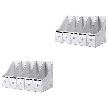 Imagem de BESTOYARD 10 Peças De Acessórios De Escritório Para Bancada De Armário Suporte De Papelão Como Estante De Livros Suprimentos De Lixeira Para Casa Arquivo Mostrado Para Revista De Mesa